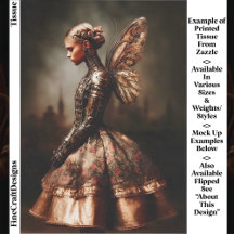Mulher Feérica Distópica Steampunk EK5L Decoupage