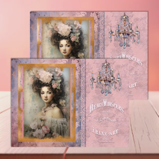 Papel De Seda Mulher inspirada em Monet em Decoupage Rosa Vintag
