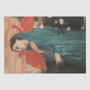 Papel De Seda Mulher jovem com pintura de Ibis Edgar Degas