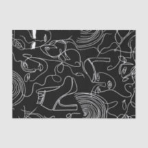 Mulher Moderna, Arte Abstrata de Linha