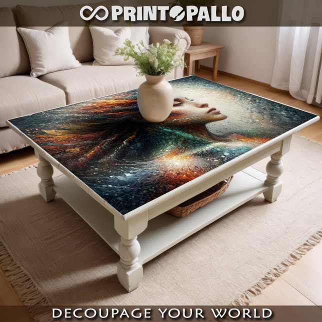 Papel De Seda Mulher moída em cores pastosas (Criador carregado)