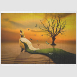 Papel De Seda Mulher nos Dunas