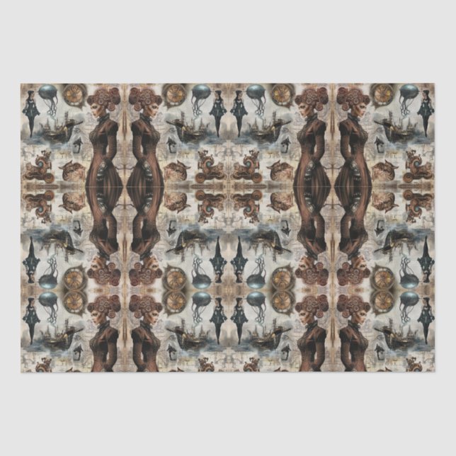 Papel De Seda Mulheres Steampunk (Frente )