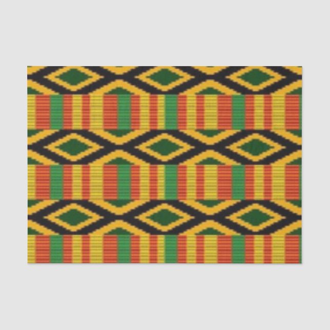 Papel De Seda Multi design africano do impressão do teste padrão (Frente )