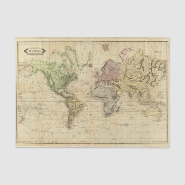 Papel De Seda Mundo 5 (Frente )