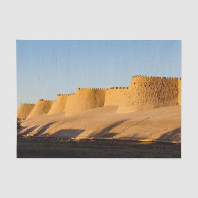 Papel De Seda Muralha da Cidade de Khiva - Uzbequistão (Frente )