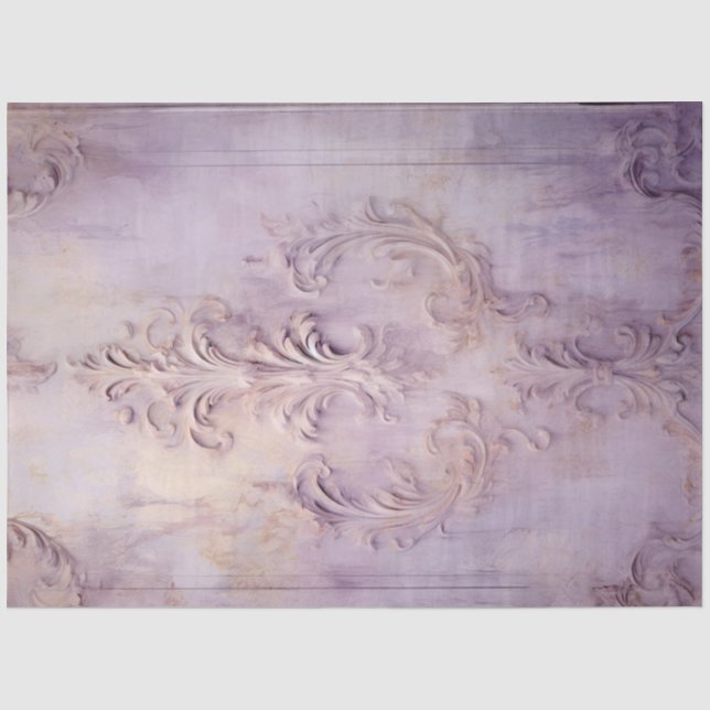 Papel De Seda Muro de ouro roxo, folha de ouro (Frente )
