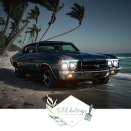 Papel De Seda Muscle Car - Chevelle - Desacoplamento frontal de 