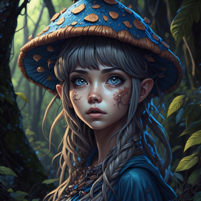 Papel De Seda Mushroom Gypsy woman v10 tissue paper (Criador carregado)