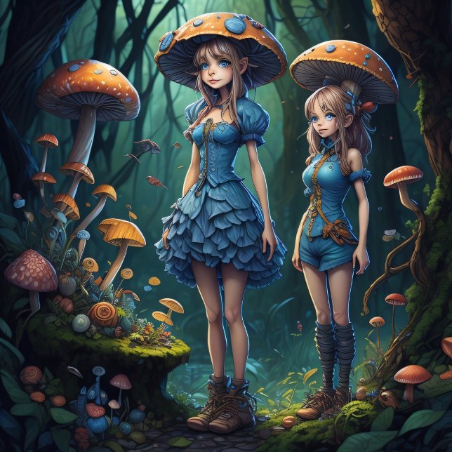 Papel De Seda Mushroom Gypsy woman v7 tissue paper (Criador carregado)