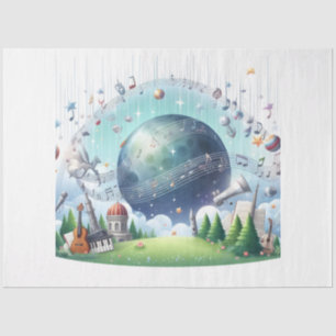 Papel De Seda Music Notes Series Design 3