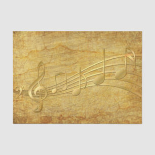 Papel De Seda Música Notas Vintage Paper