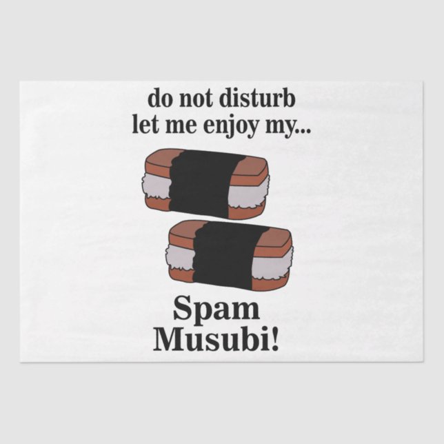 Papel De Seda Musubi Me Deixa Aproveitar Meu Spam Musubi (Frente )