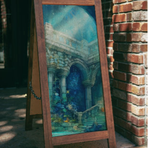 Papel De Seda Na Decoupage do Chão do Oceano