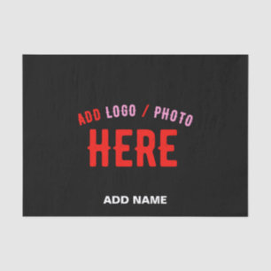 PAPEL DE SEDA NA MODA MODERNO PERSONALIZÁVEL NEGRO VERIFICADO CO