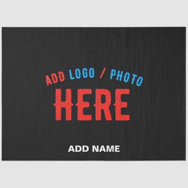 PAPEL DE SEDA NA MODA MODERNO PERSONALIZÁVEL NEGRO VERIFICADO CO (Frente )