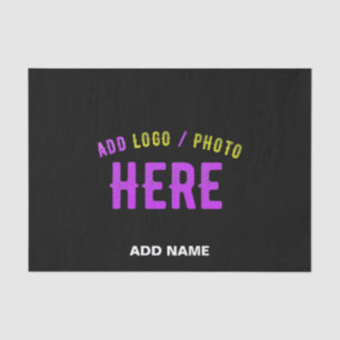 PAPEL DE SEDA NA MODA MODERNO PERSONALIZÁVEL NEGRO VERIFICADO CO