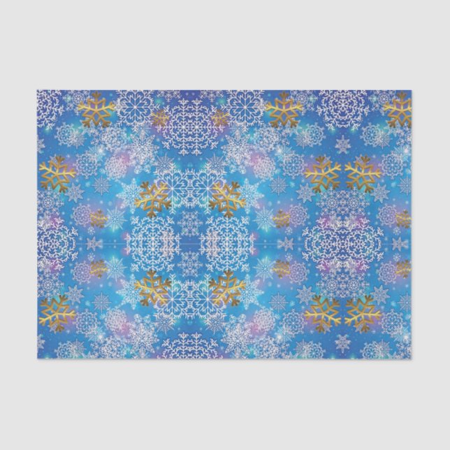 Papel De Seda Na moda Snowflake (Frente )