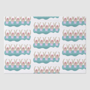 Papel De Seda Nadadores Artísticos Trendy Presente para nata