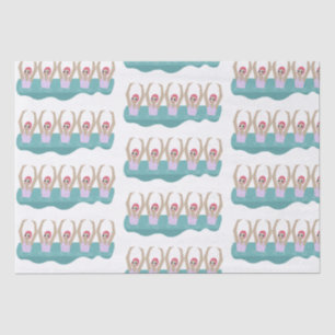 Papel De Seda Nadadores Artísticos Trendy Presente para nataçã