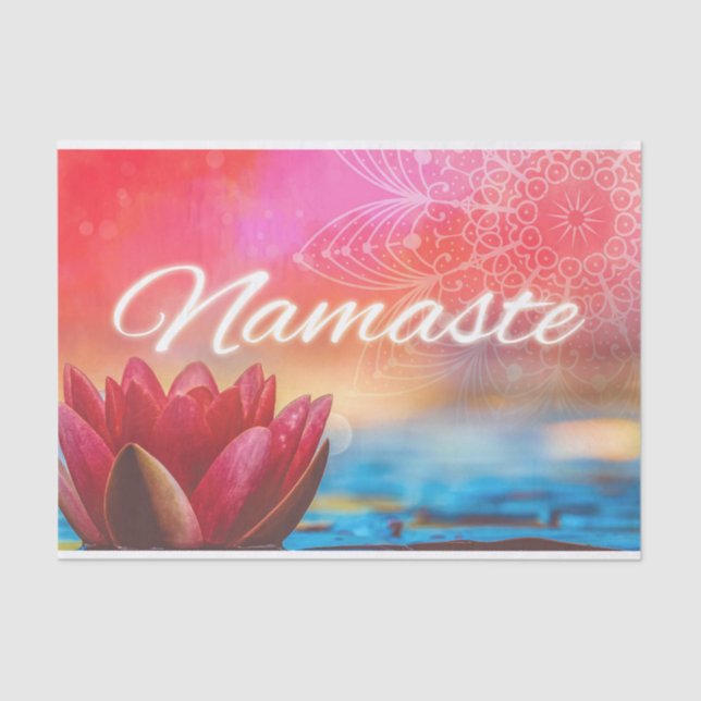 Papel De Seda Namaste Lotus & Mandala (Frente )