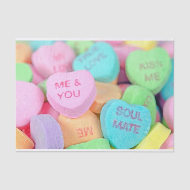 Papel De Seda Namorados Heart Candy (Frente )