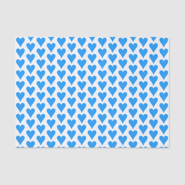 Papel De Seda Namorados Impressão de Amor Azul (Frente )