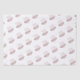 Papel De Seda Namorados metálico rosa dourado coração  amor bran