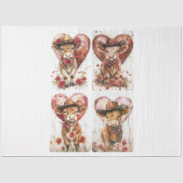 Papel De Seda Namorados Rustic Highlanders