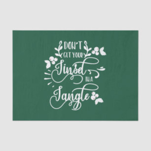 Papel De Seda não peguem suas pistas em um natal emaranhado