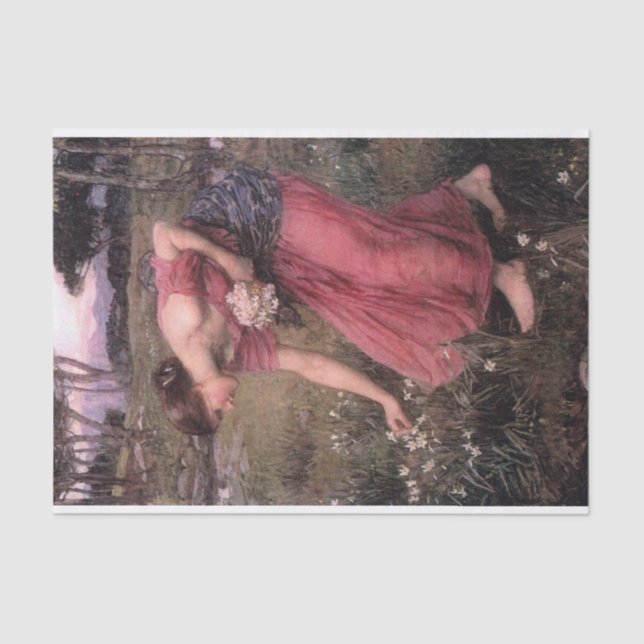 Papel De Seda Narciso por John William Waterhouse - 1912 (Frente )