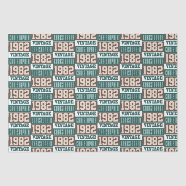 Papel De Seda Nascer em 1982 (Frente )