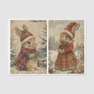 Papel De Seda Natais vintages - 2 designs por folha
