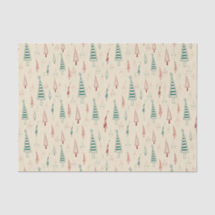 Papel De Seda Natais vintages Art Plant Art One Little Christm