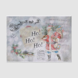 Papel De Seda natais vintages "Ho Ho"