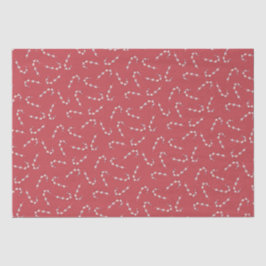 Papel De Seda Natais vintages tradicionais de canas vermelhas