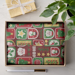 Papel De Seda Natal Alegre e Brilhante