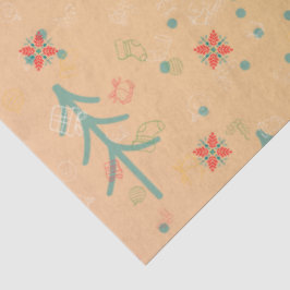 Papel De Seda Natal Amarelo Fofo