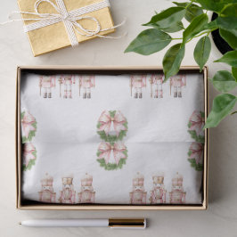 Papel De Seda Natal da Noz Quebradora Rosa