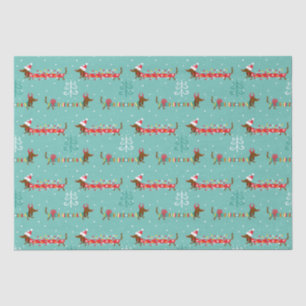 Papel De Seda Natal Dachshund