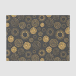 Papel De Seda Natal de Burst Sparkler Dourado de férias