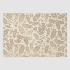 Papel De Seda Natal de Champanhe: Holly Sai e Berries