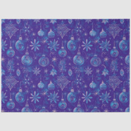 Papel De Seda Natal de Enfeites de natal Azuis