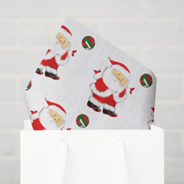 Papel De Seda Natal de Férias de Volei (Sacola de presentes)