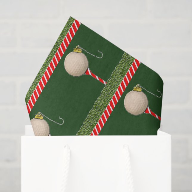 Papel De Seda Natal de Golfe (Sacola de presentes)