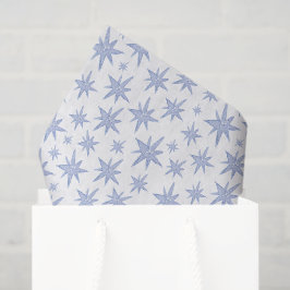 Papel De Seda Natal de Natividade em Aquarela Azul
