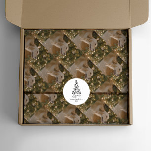 Papel De Seda Natal de Pet Personalizado de Imagem de Cão Person