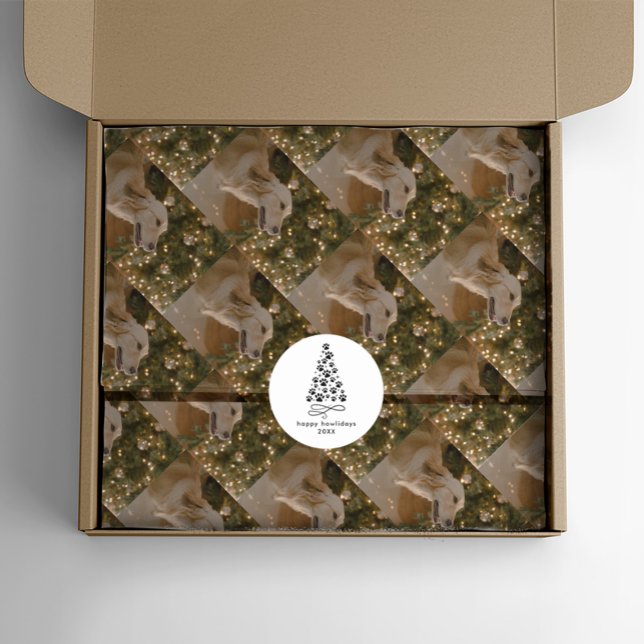 Papel De Seda Natal de Pet Personalizado de Imagem de Cão Person (Criador carregado)