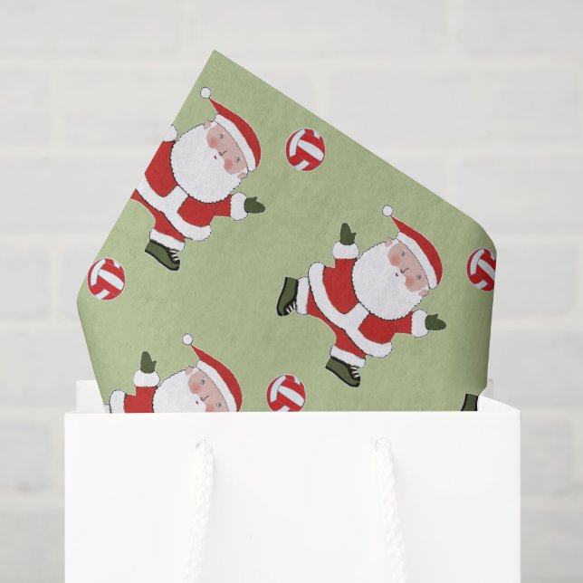 Papel De Seda Natal de vôlei de férias (Sacola de presentes)