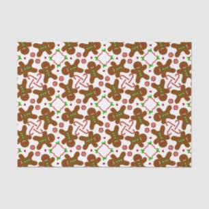 Papel De Seda Natal do homem de pão-de-espécie personalizable